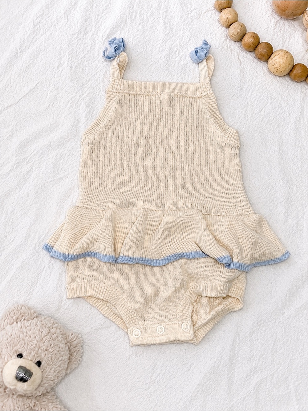 carter’s knit ruffle baby romper